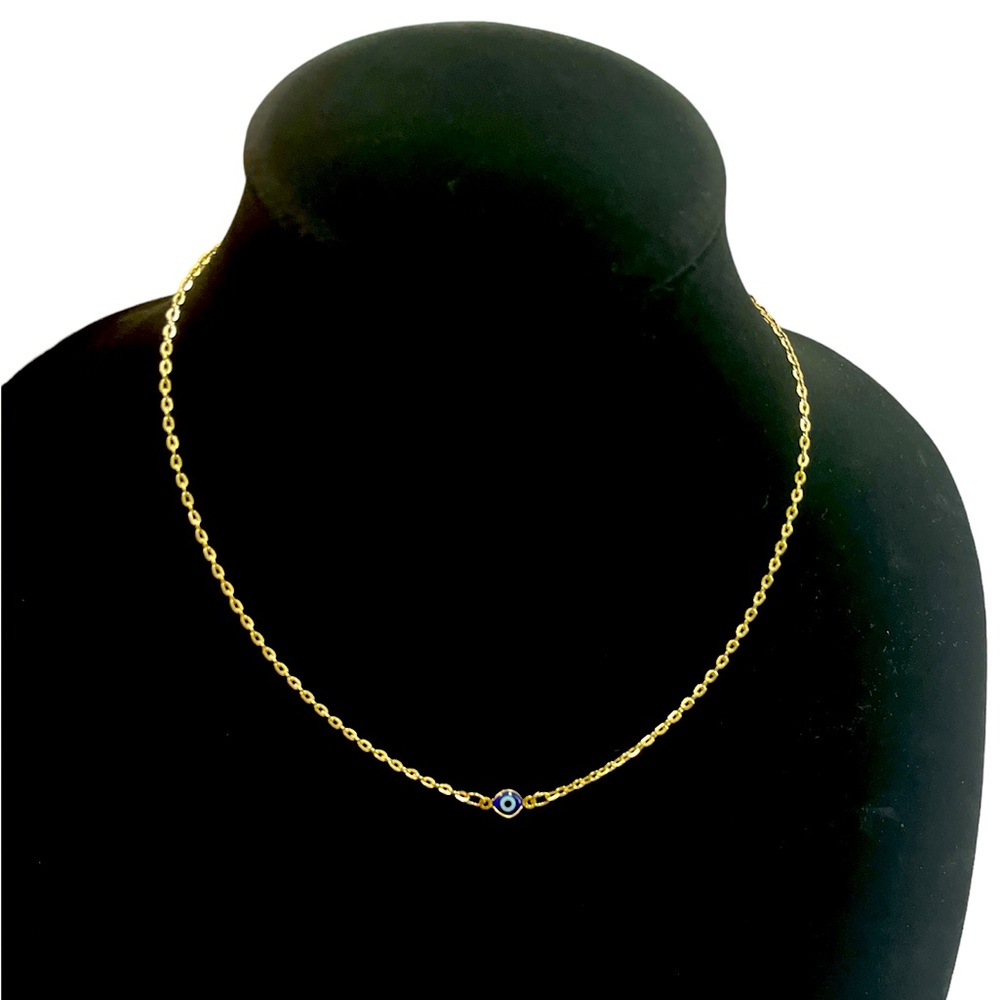 Evil eye 🧿 gold tone chocker